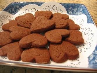 chocolate cookies heart x001